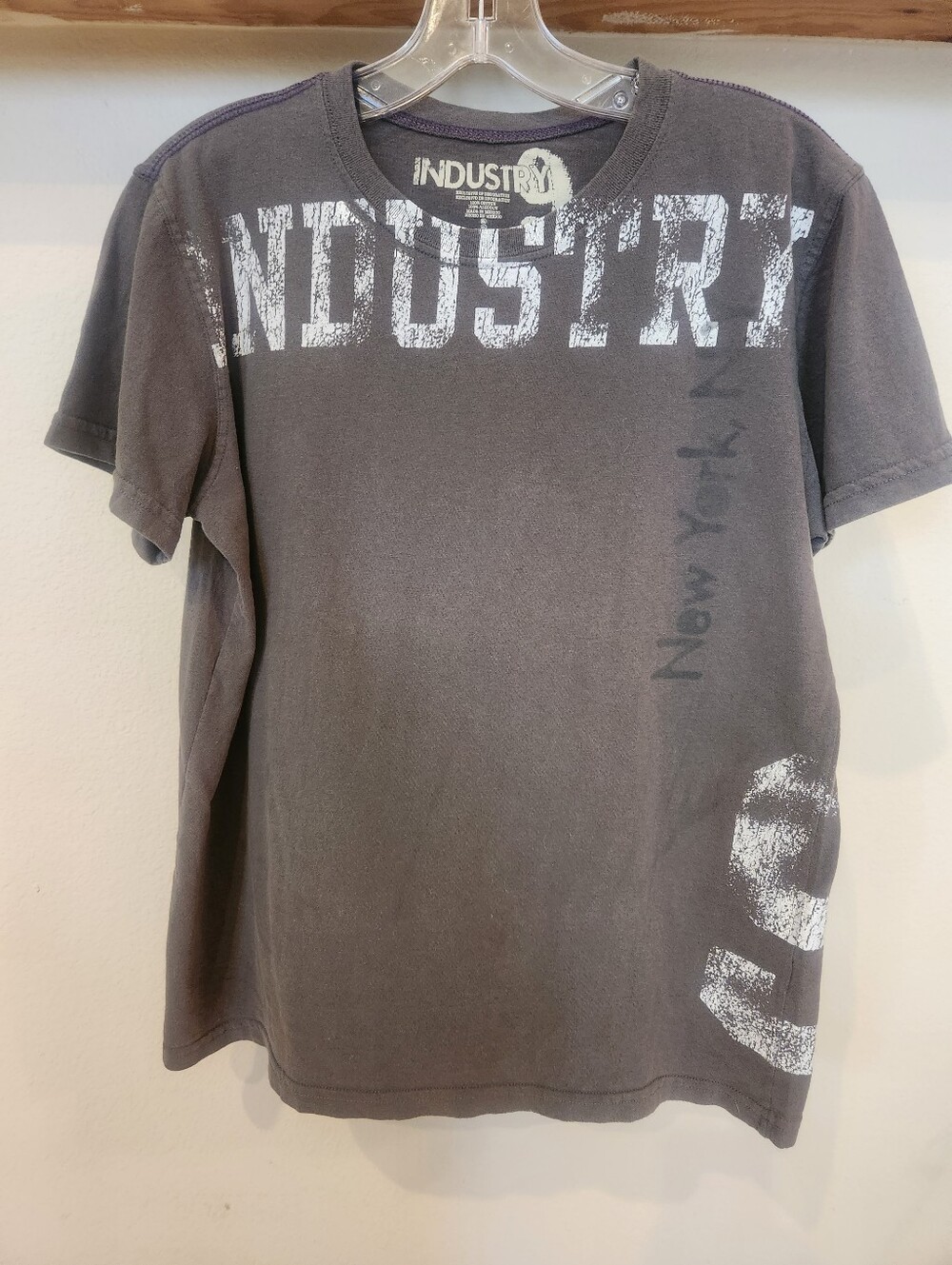 Young Men's Industry Graphic Crew Neck T-Shirt - Charcoal